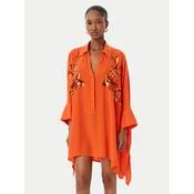 LOLA CASADEMUNT Srajčna obleka LS2615008 Oranžna Oversize
