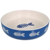 Magic cat Skleda MAGIC CAT keramična z vzorcem ribice modra 13 cm 0,26 l