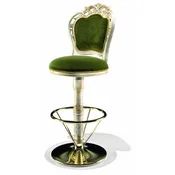 Casa Padrino Luxury Baroque Bar Chair Green - Made in Italy