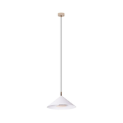 MAXLIGHT P0505 - Viseći LED luster VULCANO na sajli, LED/5W/230V, prečnik 30,5 cm, bela