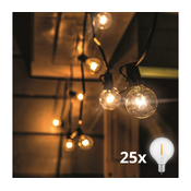 Brilagi - LED Zunanja dekorativna veriga GARLAND 25xE12 20m IP44 topla bela