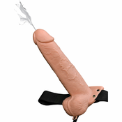Fetish Fantasy – Squirting Strap-on z režo, 23 cm