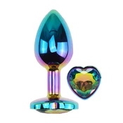 SuperLove Heart Anal Jewel Multicolor Small