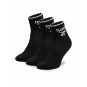 Reebok Set 3 parov unisex visokih nogavic R0362-SS24 (3-pack) Črna