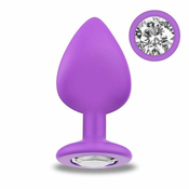 Latetobed Analni čep s kristalom Afterdark Sparkly - M (R900222)
