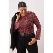 Trendyol Curve Ženska bluza Tbbaw26Af00098, Šarena
