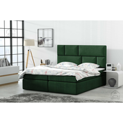 Boxspring postelja Lola - 200x200 cm - tkanine Monolith