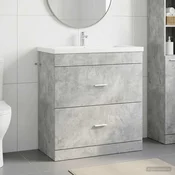 vidaXL vidaXL Kopalniški kabinet pod umivalnikom Betonsko siva, (5000245651)