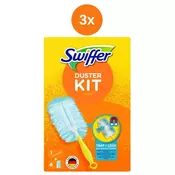 3x Držac kompleta za krpe za prašinu Swiffer + 4 kom. rezervnih krpa za prašinu.