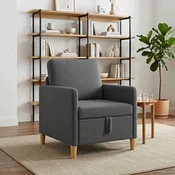 Sofa s pohranom Tamnosiva 72 x 78 x 87 cm Poliester