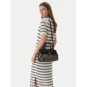 Ročna torba Tommy Hilfiger American Icon Mini Tote Macrame AW0AW18542 Črna