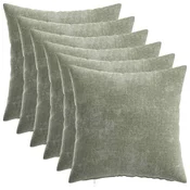 Vidaxl Prevleka za blazino 6 kos HEERLEN Zelena 30 x 30 cm