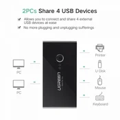 Ugreen USB stikalo/switch 4x USB 2.0
