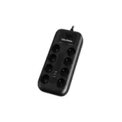 CyberPower Tracer III P0820SUF0-FR zaštita od porasta napona Crno 8 utičnice naizmjenične struje 200 - 250 V 1,8 m