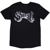 Ghost Metal Logo & Purple Grucifix (Back Print) Black XL Majica