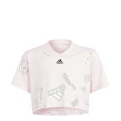 Adidas JG BLUV CR T, djecja majica, bijela IS3769