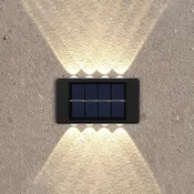 LED solarna zidna lampa sa 8 LED dioda - automatsko osvetljenje bez struje!