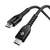 Polnilni in podatkovni 100W USB-C v USB-C kabel Spigen EB10010CCA - 480Mbps - 1m - black