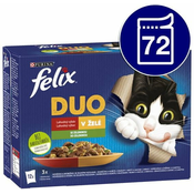 Felix Fantastic DUO masový výběr v želé se zeleninou 72 x 85 g