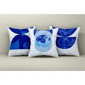 Aberto Design Set dekorativnih jastucnica Asr_plw25-6, 43x43 cm, 3 komada, Šarena