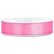 PartyDeco Trak iz satena - roza 12mm/25m