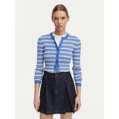 Tommy Jeans Pletena jopica DW0DW22314 Modra Slim Fit