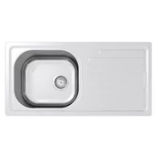 Sudoper inox Concepto Mercury Plus 10, 86x43,5 cm, jedno korito i ocjedivac