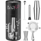 Bar Up KOMPLET ZA PIJAČE ZA BARMANA, MERLILNI SET, CEDILNIK, POTISKALNIK, ŽLICA, SREBRNA