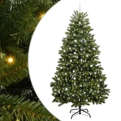 Vidaxl Umetno Zložljivo Božično Drevo 300 cm 300 LED Toplo bela PVC