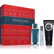 Ferragamo Ferragamo Intense Leather darilni set za moške 1 kos