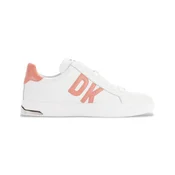 DKNY za ženske. K1300916 Abeni usnjene superge bele barve (36), Bela, Ravna stran, Čipke, Priložnostno