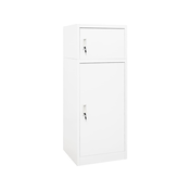 Ormaric za sedla bijeli 53 x 53 x 140 cm celicni