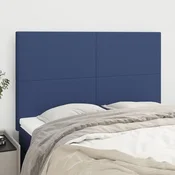 Vidaxl vidaXL Vzglavja za posteljo, 4 kosi, modra, 72x5x78/88 cm, blago