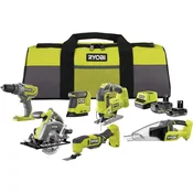 RYOBI RYOBI 18 V ONE+ 10-delni Akumulatorski set orodja