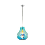 Endon 99791 - Luster na sajli EUROPA 1xE27/10W/230V plavi