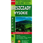BAMIX Switzerland Bieszczady Wysokie 1:50.000. Laminirana turistična karta. Objavljeno 2024.