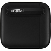 Eksterni SSD Crucial X6, 1TB, USB-C 3.2, crni