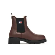 Tommy Jeans Gležnjarji Chelsea Tjw Chelsea Boot Wl EN0EN02826 Rjava