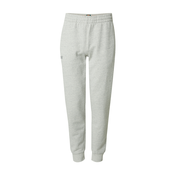 Superdry Hlače ESSENTIAL srebrno-siva/svetlo siva/črna