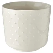SESAMFRÖN Cvetlični lonec, notranji/zunanji krem bela, 12 cm