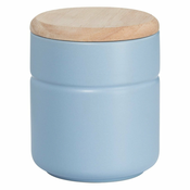 Plava porculanska staklenka s drvenim poklopcem Maxwell & Williams Tint, 600 ml