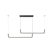 LED Lestenec na vrvici LED/24W/230V 4000K črna