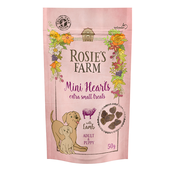 Rosies Farm prigrizki Puppy & Adult Mini Hearts jagnjetina - 50 g