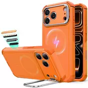 Hibridni ovitek ESR Cyber Armor Kickstand za iPhone 17 Pro Max - orange