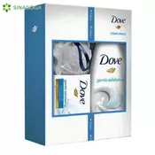 SET DOVE GENTLE SCRUB SAP+T.GEL+PUFNA (8) UNILEVER