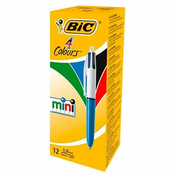 Kemijska Olovka Bic Mini 4Colours Plava Bijela 0,32 mm (12 Dijelovi)