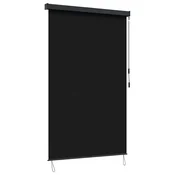 Rolo zavjesa Crna 80 x 250 cm Tkanina i aluminij