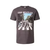 AMPLIFIED Majica THE BEATLES - ABBEY ROAD  svetlo modra / antracit / smaragd / bela