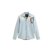 Desigual Srajca modra / temno modra / rjasto rjava / rumena