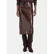 Rinascimento Midi krilo CFC0020440002 Temno rjava Regular Fit